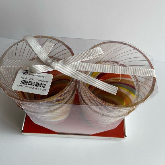 🔖 MISSONI For Target 20th Anniversary 4 Pack Tumbers Striped Cups Drinkware - Picture 5 of 6